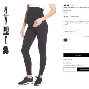 Zella Mamasana Live In Maternity Leggings, M